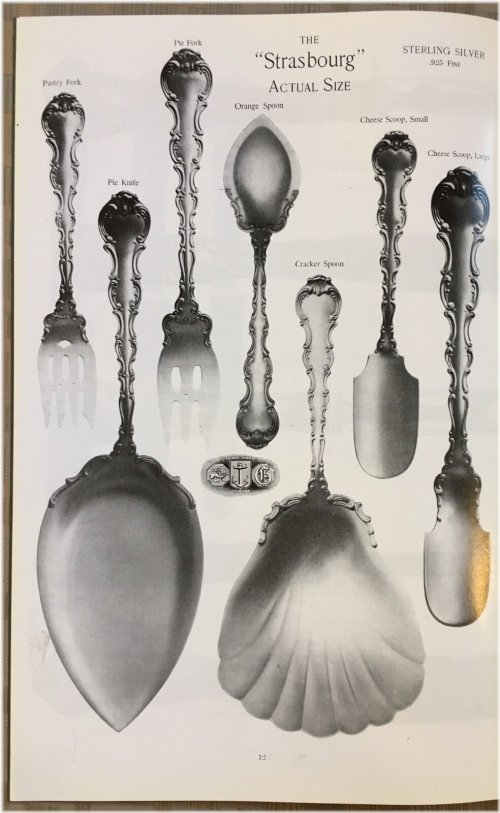 Gorham Strasbourg Sterling Silver Flatware Catalog Reprint