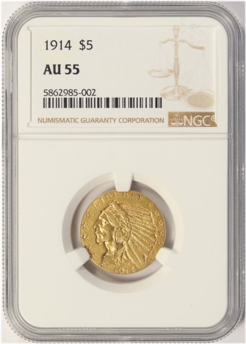 Golden Liberty Half Eagle 1914