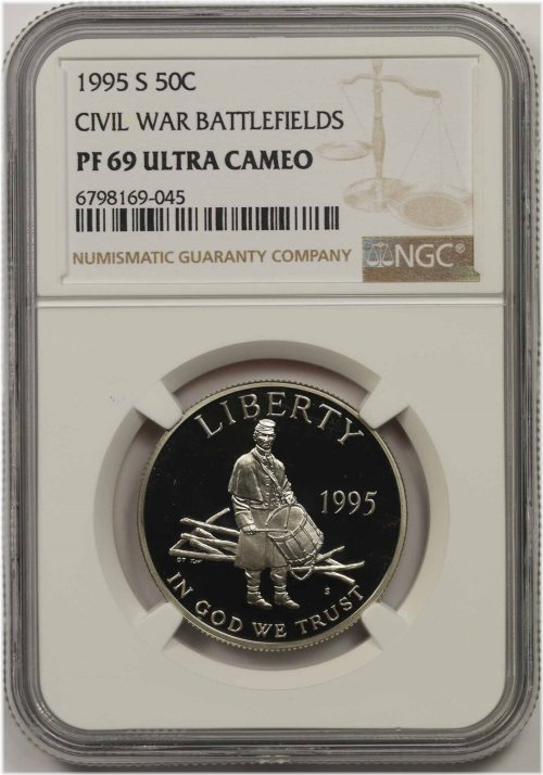 Civil War 50C NGC PF 69 Ultra Cameo Half Dollar