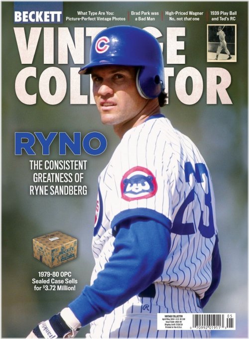 Vintage Collector Price Guide Magazine - April/May 2024 Edition featuring Ryne Sandberg