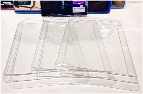 Crystal Clear Blu-Ray Box Protectors - Custom-Fit 50 Pack