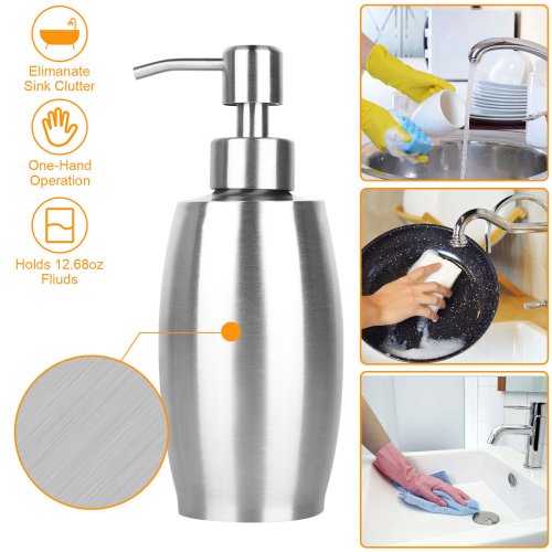 Stainless Press Soap Dispenser