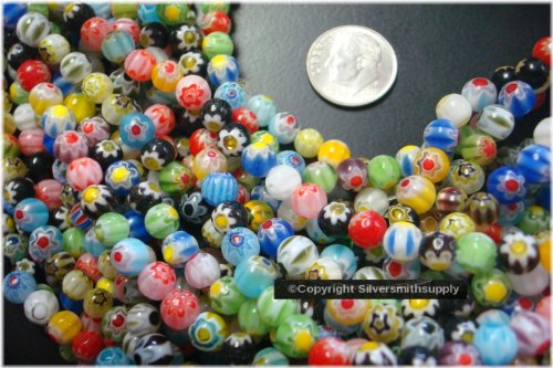 Millefiori Glass Lampwork Bead Collection