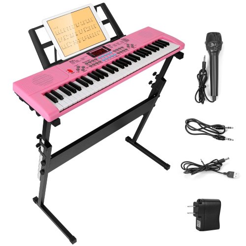 Melody Master 61-Key Digital Keyboard with Microphone and Stand