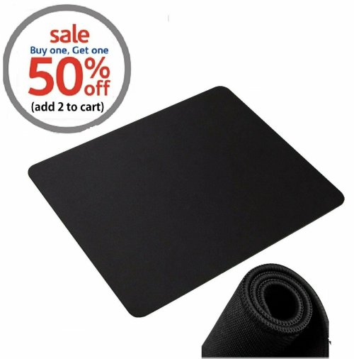 ComfortGrip Mouse Pad with Stitched Edges and Non-Slip Rubber Base