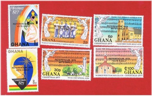 Ghana's Festive Stamp Collection