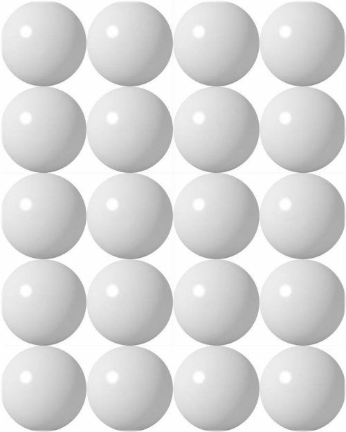 White Marbles for Hungry Hungry Hippos Game