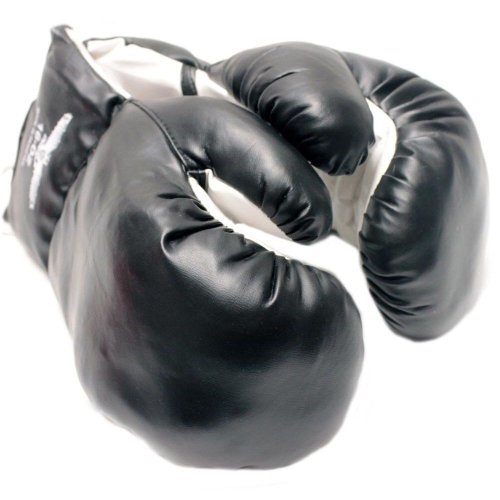 Junior Black Faux Leather Training Gloves
