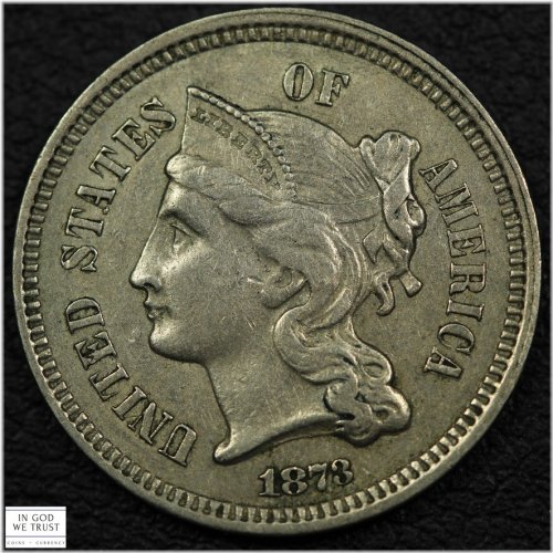 1873 Three Cent Nickel Coin