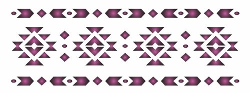 Southwest Geometric Border Stencil Set