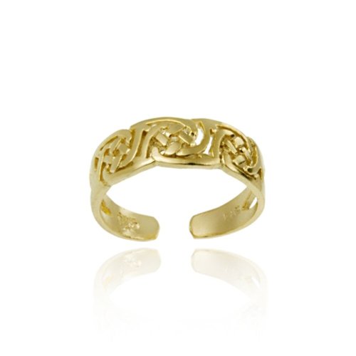 Celtic Knot Gold Toe Ring