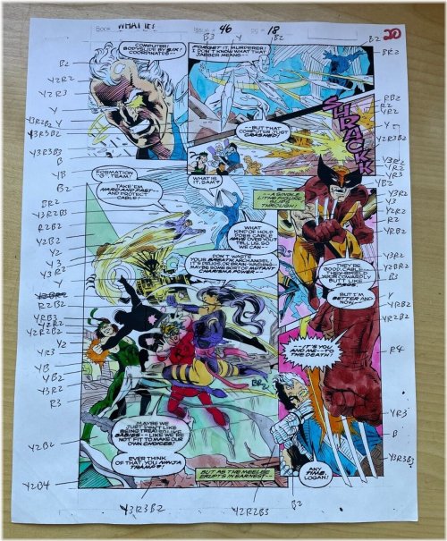 Clash of Titans: Wolverine vs. Cable - 1993 Marvel Color Guide