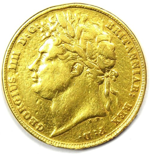 British Regal Gold Sovereign - 1822 George IV - VF / XF Details