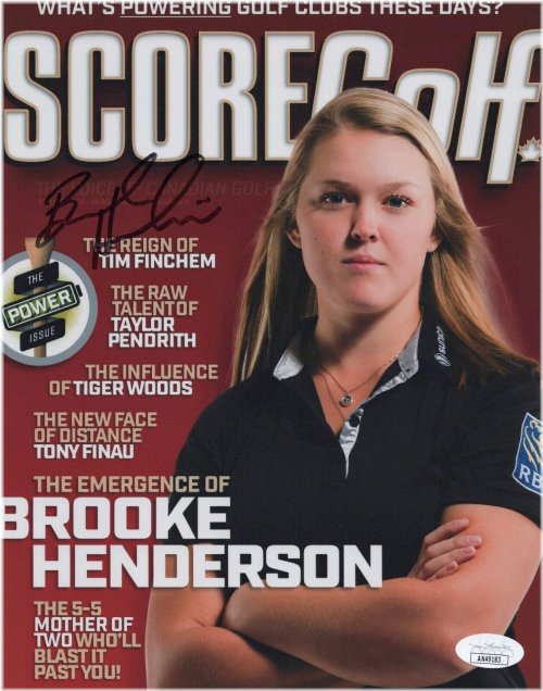 Golf Legends Collection: Brooke Henderson Autographed Magazine Cover