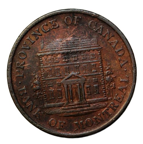 Montreal Bank Halfpenny Token - Breton-527 PC-1b6