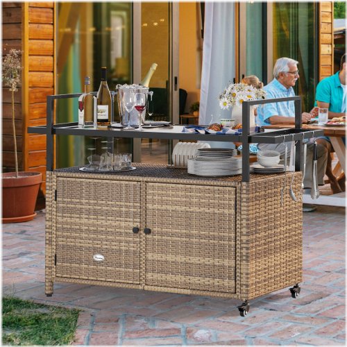 Wicker Oasis Cart