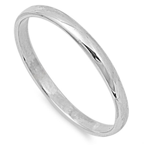 Silver Comfort Fit Band Ring: A Solid 925 Design