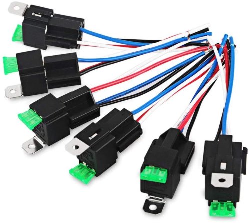 Sky High Car Audio - 30A Fused Relay with 4-Pin Harness (6 Pack) - Circuit Guardian