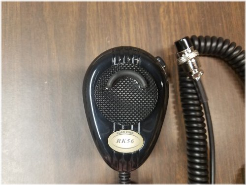 Black Noise-Canceling Communication Microphone - Turner RoadKing RK56B