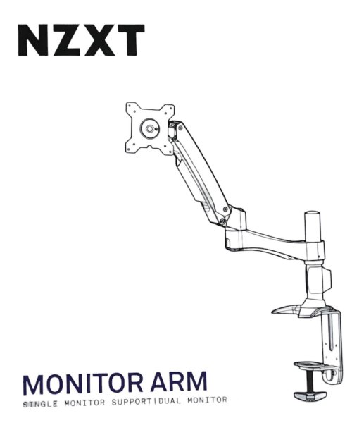 Black Arm Single Monitor Support Stand