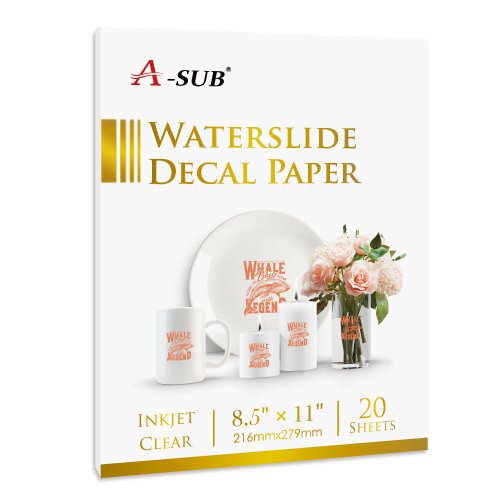 Clear Waterslide Decal Transfer Paper