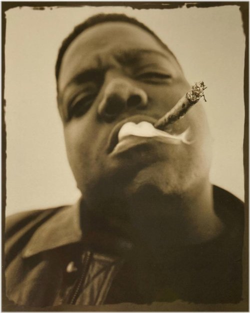 Smoking" Biggie Smalls Matted Print