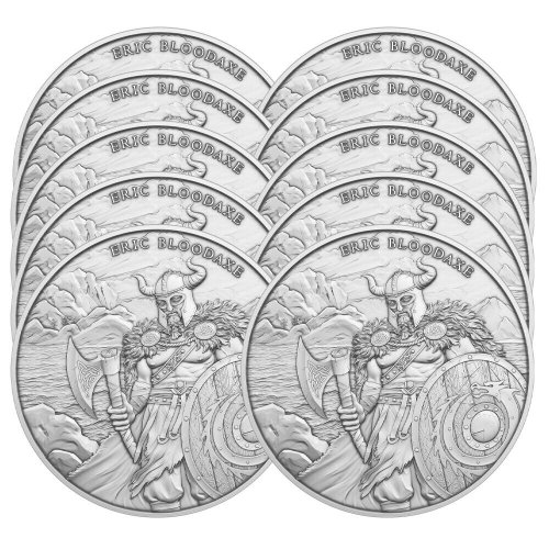 Eric Bloodaxe Collection: 10-Pack 1 oz .999 Fine Silver Rounds