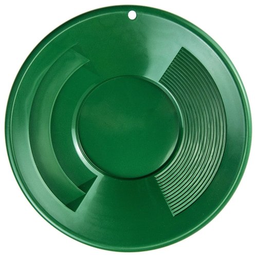 Green Dual Riffle Gold Panning Pan