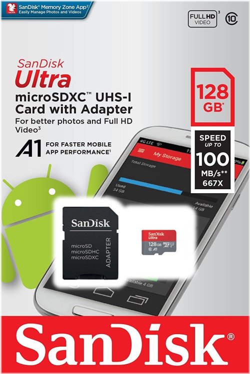 Ultra 128G Memory Card by SanDisk