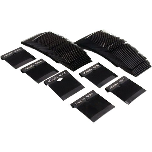 Black Earring Flocked Display Cards