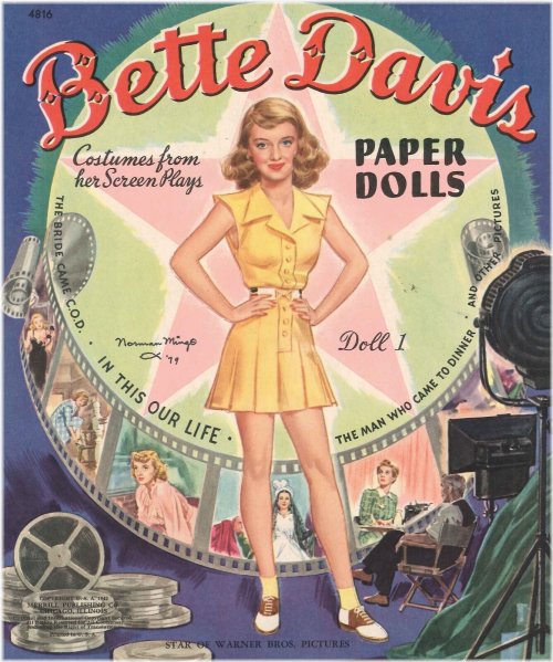 Bette's Timeless Wardrobe: 1940s Paper Dolls and Accessories