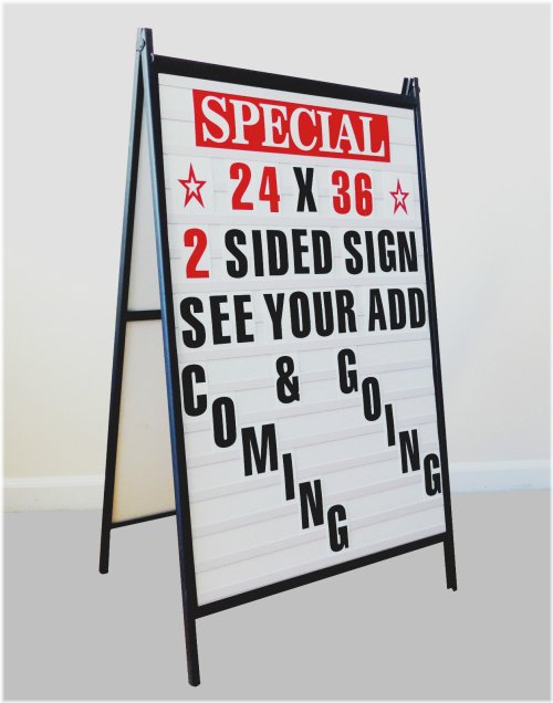 The Message Master A-Frame Sign