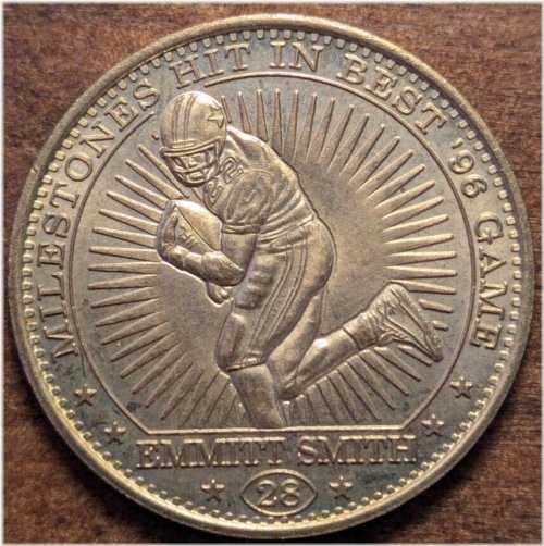 Emmitt Smith Football Commemative Coin