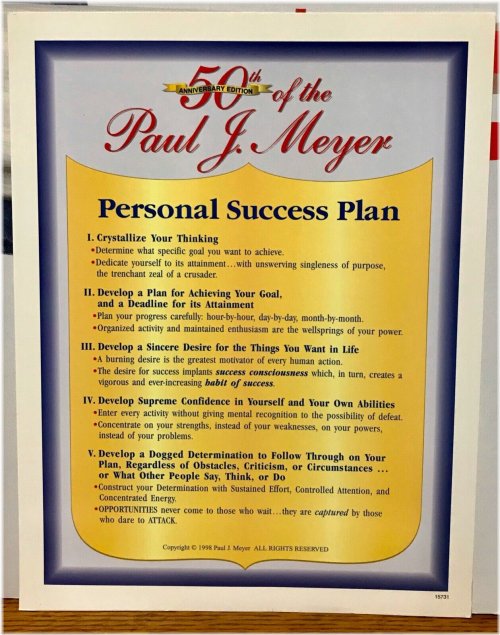 The Meyer Personal Success Plan