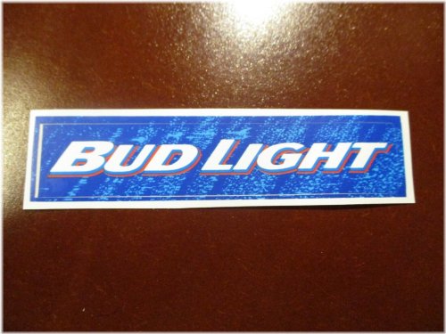 Rectangular Bud Light Logo Decal for Beer Collectors