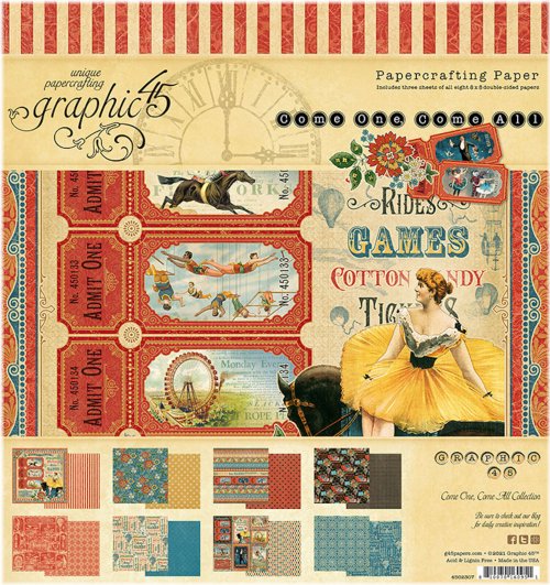 Vintage Circus Delights Paper Pad