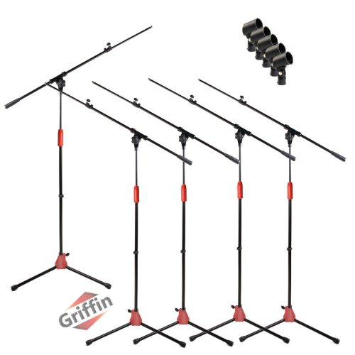 Telescoping Boom Microphone Stand Set