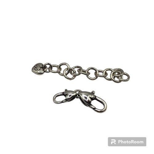 Silver Lobster Clasp Extender Set