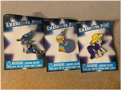 Enchanted Pony Trio Enamel Pin Set