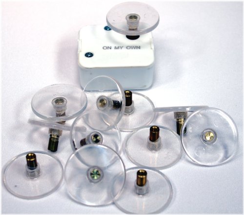 Clear Round Music Box Turntables (Pack of 12)