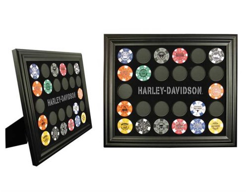 Harley-Davidson® Poker Chip Collectors Frame Display