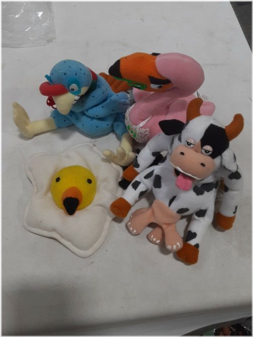 1997 Idea Factory Adult Meanies Plush Set