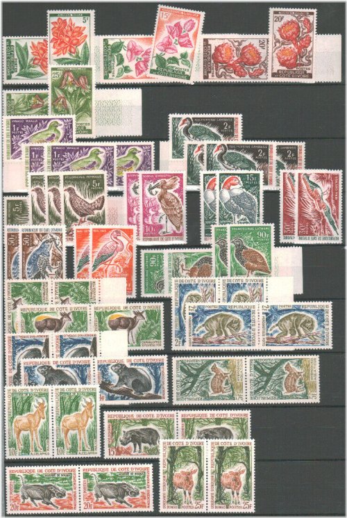 Ivory Coast Stamp Collection 1961-1965