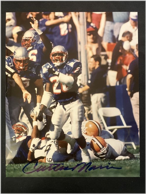 Curtis Martin Patriots Autographed 8x10 Photo