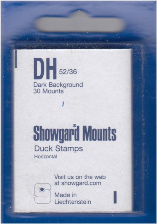 Black Waterproof Stamp Mounts for US Duck Stamps (Pack of 30)