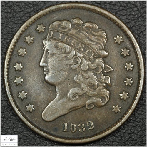 Copper Classic Head Half Cent - 1832
