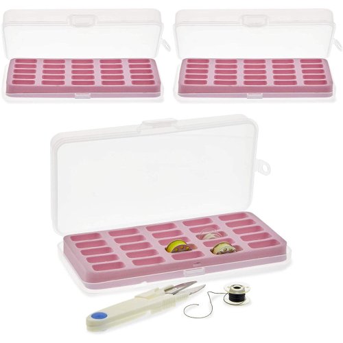 BobbinMate - 3 Pack Bobbin Organizer with EVA Cushion and 30 Grids