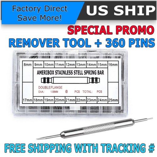 Stainless Steel Watch Pin and Spring Bar Repair Kit