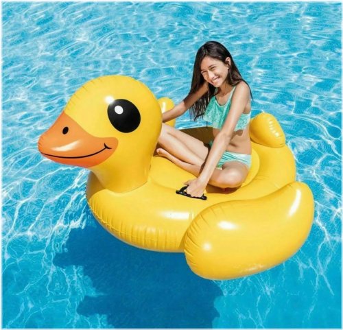 Sunny Quacker Ride-On Pool Float