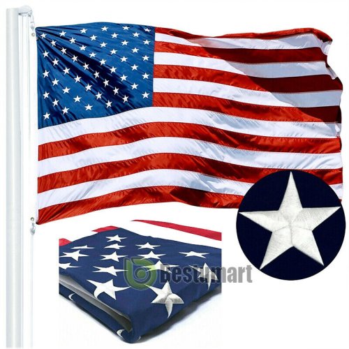 Heritage Stars & Stripes Embroidered Flag